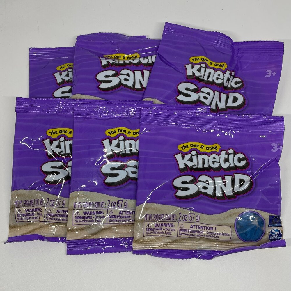 6 Bags of Kinetic Sand-2oz. Bags Kinetic Sand-Party Favors